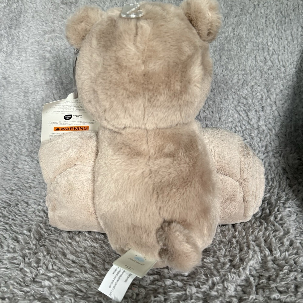 Cloud Island Bear Plush 15" Brown Teddy Stuffed Animal Soft Baby Toy Blanket - Picture 5 of 9